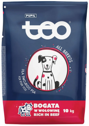 TEO dry dog food with beef 10kg