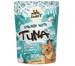 MR.BANDIT konservi suņiem ar vistu, tunci un buljonu 380g x 6