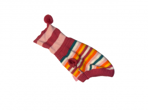 Suņu apģērbs, strīpains ar kapuci