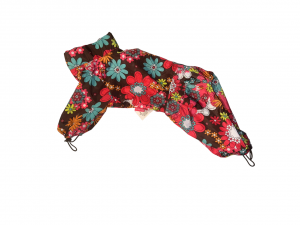 Apģērbs suņiem &ndash; rozā ar ziediem (meitenei)