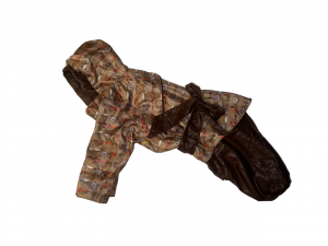 Apģērbs suņiem &ndash; brūns ar sasienamu lentīti (meitenei)