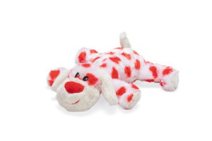 Beeztees Plī&scaron;a rotaļlieta suņiem - suns 5x25x8cm balts/roza