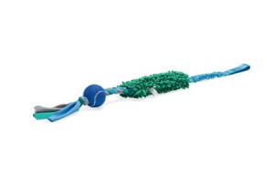 Beeztees Plī&scaron;a rotaļlieta suņiem - kino bumba, 90x10x6 cm, zila