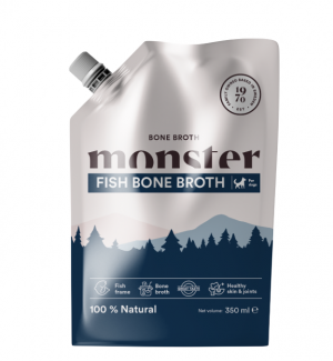 Monster Dog Bone Broth Fish 350ml