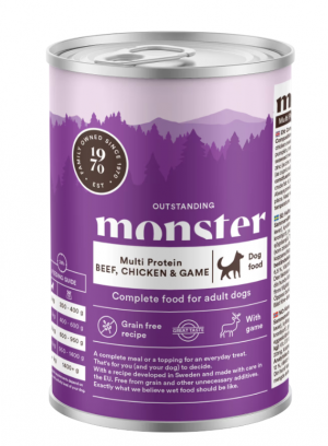 Monster Dog Multi Protein Beef, Chicken and Game 400g 