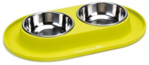 Beeztees Bļoda metāla uz silikona paliktņa 2gb