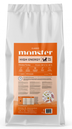Monster Dog Classic High Energy 17kg