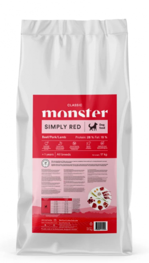 Monster Dog Classic Simply Red 17kg