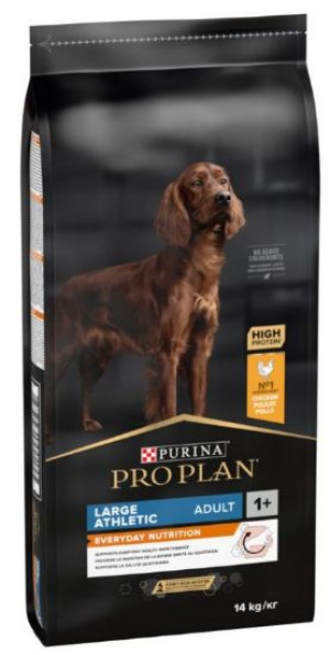 PRO PLAN Large Athletic Adult - sausā barība lielo &scaron;ķirņu suņiem ar atlētisku miesasbūvi 14 kg