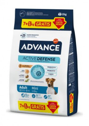 ADVANCE DOG MINI ADULT sausā barība suņiem  7kg + 1kg DĀVANA