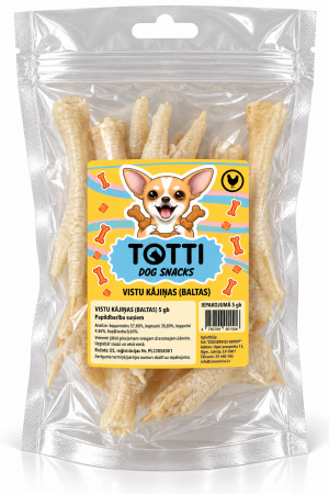 TOTTI Vistas kājas baltas 5gb