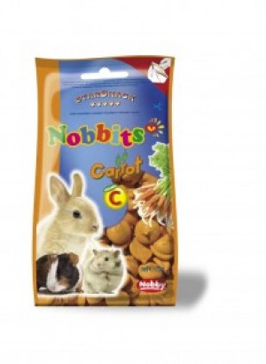 Nobby StarSnack Nobbits Сarrot, ar burkānu garšu 75g