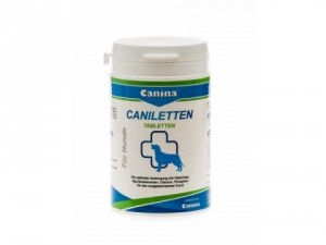 Canina Caniletten tabletes 300g - kalcijsaturošs preparāts pieaugušiem suņiem.