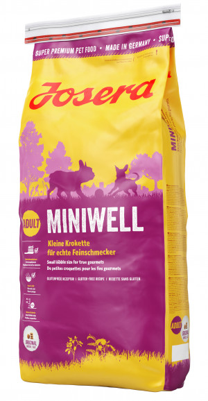 Josera Miniwell 15kg +DĀVANA SILIKONA BĻODIŅA