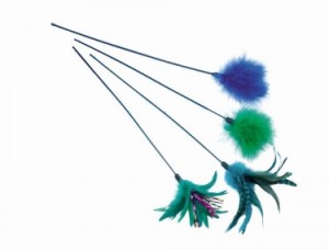 Nobby Feather frond with feather - rotaļlieta-kociņš kaķiem