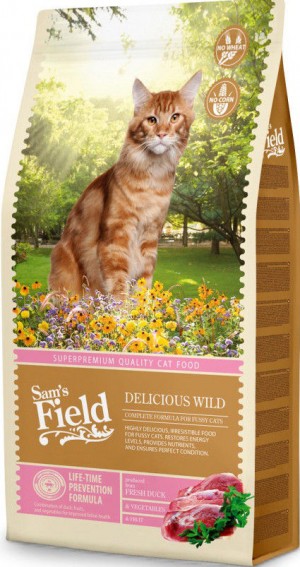 Sam's Field CAT Delicious Wild Duck & Chicken 7.5kg