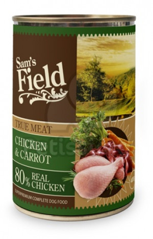 Sam's Field Dog True Meat Chicken&Carrot 6 x 400g