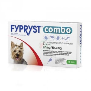 Fypryst Combo Spot-on pretparazitāri piilieni (pipetes) suņiem 2-10 kg 67mg  N1