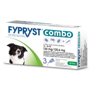 Fypryst Combo Spot-on pretparazitāri pilieni (pipetes) suņiem 10-20 kg 134 mg N1