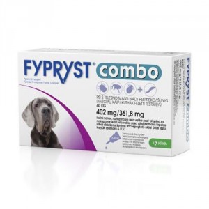 Fypryst Combo Spot-on pretparazitāri pielieni (pipetes) suņiem ar svaru virs 40 kg 402 mg N1