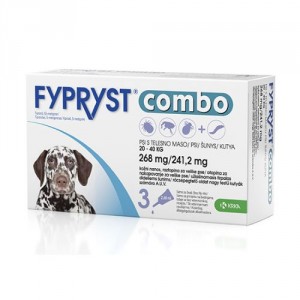 Fypryst Combo Spot-on pretparazitāri pielieni (pipetes) suņiem 20-40 kg 268 mg  N3 Cena norādīta par 1gab.