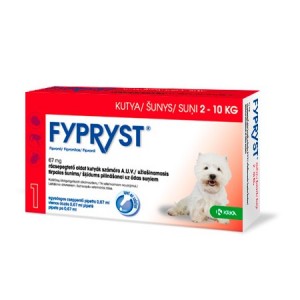 Fypryst pretparazitāri pilieni  (pipetes) suņiem 2-10 kg 67mg  N1