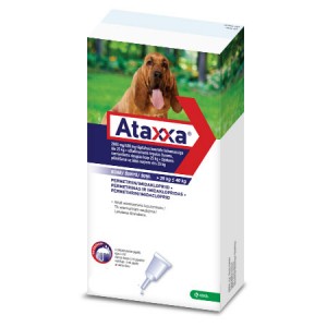 Ataxxa 2000 mg/400 mg pretparazitāri pielieni  (pipetes) suņiem 25-40 kg N1