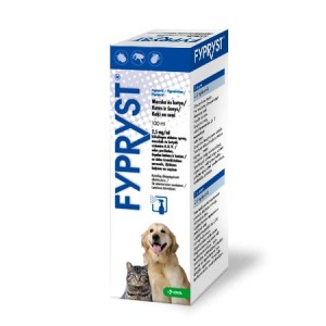 Fypryst 2,5 mg/ml uz ādas izsmidzināms pretparazitārs aerosols  kaķiem un suņiem 100ml