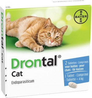 Drontal Cat 230 mg/20mg tabletes kaķu attārpošanai  2tabl/N2