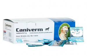 Caniverm 0.7 g tabletes suņu un kaķu attārpošanai 1tab/10kg  N1