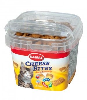 Sanal Cheese Bites gardumi kaķiem ar siera un vistas gaļas pastētes pildījumu 75g
