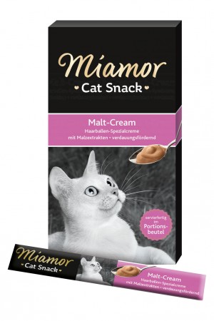 Miamor Malt Cream gardums kaķiem spalvas izvadīšanai 15g x 6