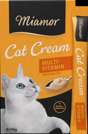 Miamor Multi Vitamin Cream gardums kaķiem ar vitamīniem 6x16g
