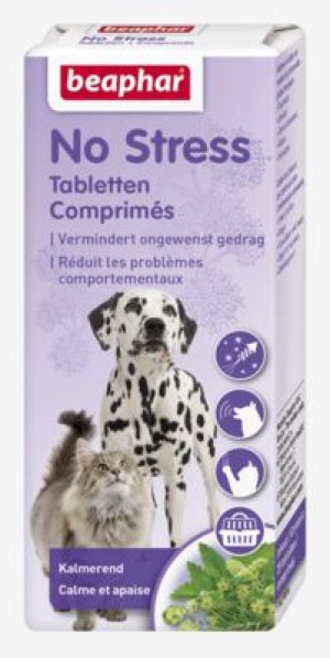 Beaphar No Stress Tablets for Dog and Cat nomierinošas tabletes suņiem un kaķiem ar baldriānas ekstraktu 20gb