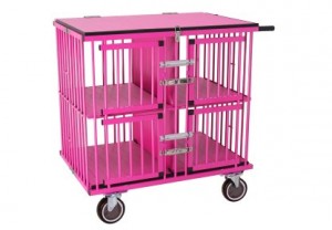 Show Tech All-in-One Show trolley 4 berth Pink 95x65x100cm transportēšanas būris, rozā