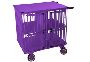 Show Tech All-in-One Show trolley 4 berth Pink 95x65x100cm transportēšanas būris, violets