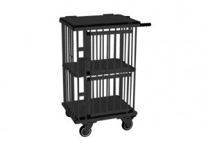 Show Tech All-in-One Show trolley 2 berth Double Decker Black 55x44x100cm transportēšanas būris, melns