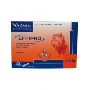 EFFIPRO suņiem (2-10 kg) 67mg šķīdums pipetēs N4
