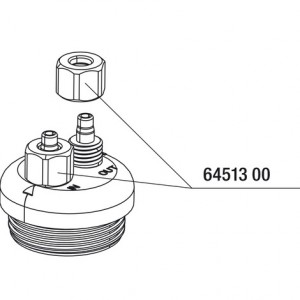 JBL Collar nut for air/CO2 hose