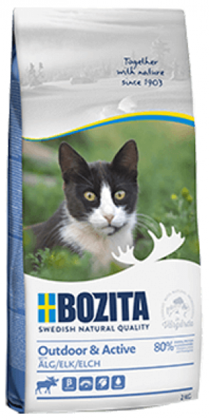 Bozita Feline Elk Outdoor & Active - sausā barība kaķiem 400g