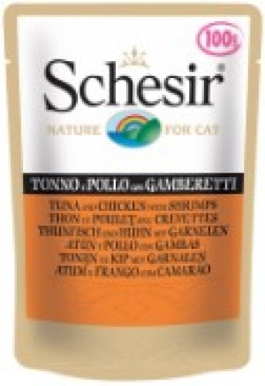 Schesir Tuna, Chicken and Shrimps 85g