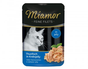 Miamor Feine Fillets 24x100g Tuncis ar krabi želejā