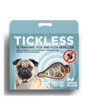 Tickless Pet ultraskaņas repelenta ierīce ērču atbaidīšanai dzīvniekiem, bēšā