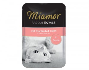 Miamor Ragout Royale 100g Konservi želējā ar tunci un vistu