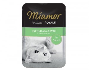 Miamor Ragout Royale 100g Konservi mērcē ar tītaru un medījumu