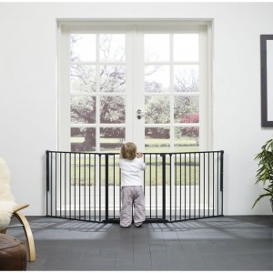 BABY DAN SAFETY GATE FLEX L BLACK - drošības vārti, melni