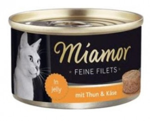 Miamor Feine Fillets 100g Filejas gabaliņi želejā ar tunci un sieru