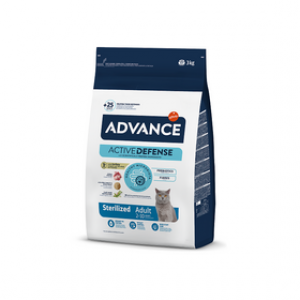 ADVANCE CAT ADULT STERILIZED TURKEY sausā barība kaķiem  3 kg