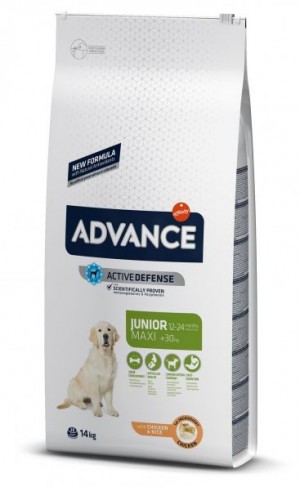 ADVANCE DOG MAXI JUNIOR  sausā barība suņiem  14 kg