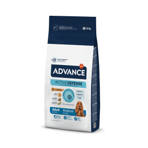 ADVANCE DOG MEDIUM ADULT  sausā barība suņiem 18 kg